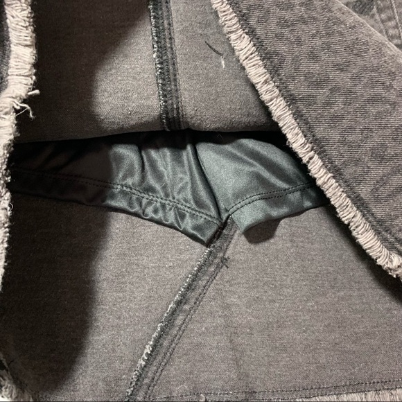 New Justice Girls Leopard Print Denim Skort size 12 Black gray BNWT - Picture 5 of 6